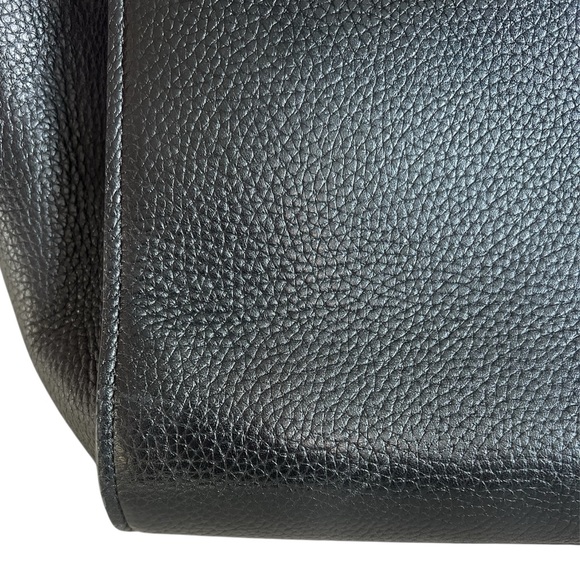 Kate Spade Authentic Black and Gold Leather Handbag/ Purse with Suede Interior - Picture 8 of 10